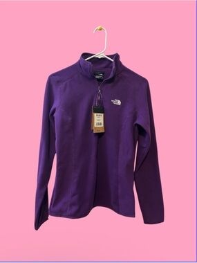 The North Face Women's Purple Half-Zip Fleece Pullover